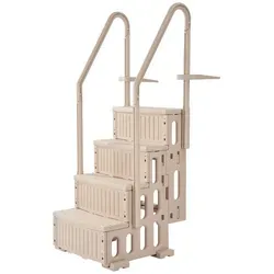 VEVOR 4-stufige Poolleiter mit 2 Handläufen