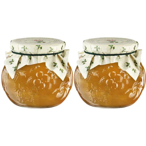 Food-United HOLUNDERBLÜTEN-GELEE naturrein 2x 640g im Dekorglas von DARBO