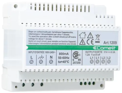 Versorgung Netzteil Kit Video Quadra 2 Threads - Türsprechanlage, zuverlässige Stromversorgung für Ihre Videoüberwachung mit Quadra-Modell
