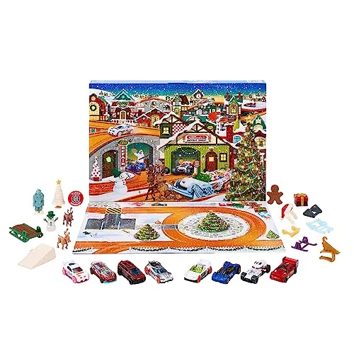 Hot Wheels Adventskalender mit 8 Autos von Hot Wheels