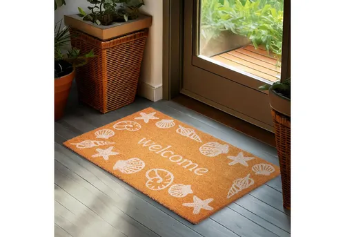 BRUBAKER Fußmatte Welcome in braun von BRUBAKER