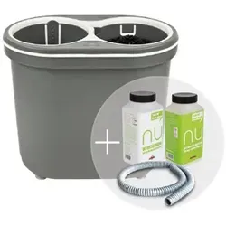 SPÜLBOY®NU water+ - Tragbarer Gläserspüler mit Reiniger & Gläserspültabletten - Gläserspüler, optimale Gläserreinigung ohne Rückstände, Made in Germany, schont das Glas-Dekor für glänzende Ergebnisse.