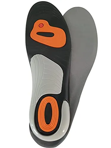Cleanfeet Gel Komfort Einlegesohle, Gr. 41-45, Spezialgelsohle mit Aktiv Fußbett, natürlich gegen Gerüche, mit Dämpfung, für Arbeits-Sport-Freizeitschuhe, perfekte Druckverteilung