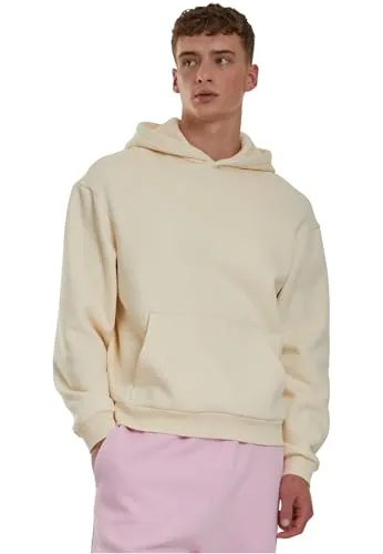 Urban Classics Fluffy Hoody whitesand, L - Kapuzenpullover für Herren, super weich und bequem für ultimativen Tragekomfort. Ideal für lässige Outfits in jeder Jahreszeit.