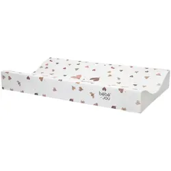 Bebe Jou Wickelauflage Sweet Butterfly, Grün, Pastellgrün, Kunststoff, Füllung: Schaumstoff, 44x9x72 cm, Made in EU, Oeko-Tex® Standard 100, schadstoffgeprüft, abwischbar, Pflegen, Wickeln, Wickelauflage