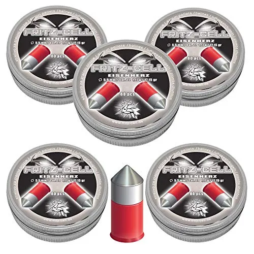 Eisenherz 5,5mm Diabolos Fritz-Cell Spitzkopf Luftgewehr Luftpistole 400