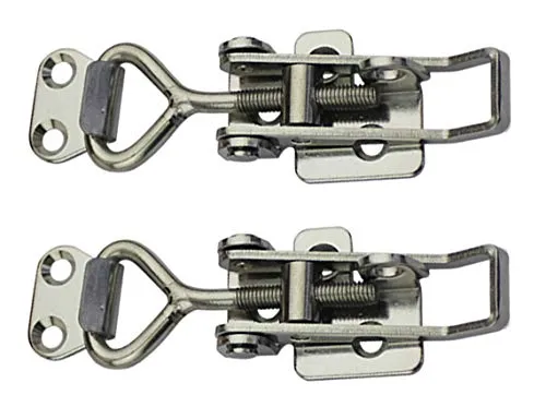 Verstellbarer Schnappverschluss für Schränke, Boxen, Hebelgriff, Knebelverschluss, 2 Stück (1S, Bereich: 75–95 mm)