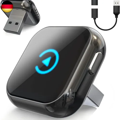 2-in-1 CarPlay Wireless Adapter mit Instant 2-Phone Switch