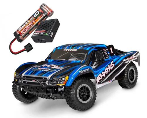 Traxxas 58234-8 Slash HD 2WD RTR - Offroad Spaß in Blau - RC-Modelle: 1:10 Short Course Truck mit 48 km/h Top Speed, ideal für Offroad-Abenteuer, sofort einsatzbereit und perfekt für Hobby-Enthusiasten.