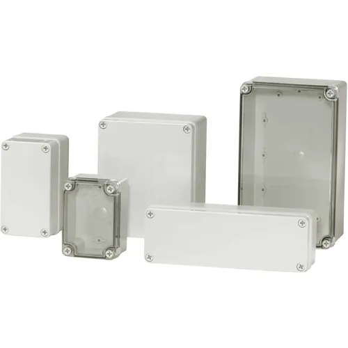Fibox PC B 65 T Installations-Gehäuse - Schalter - Robustes Polycarbonat-Gehäuse mit IP66/IP67 Schutz für optimale Sicherheit in feuchten Umgebungen, ideal für Installationen.