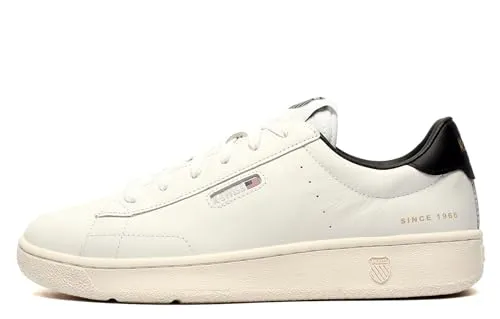 K-Swiss Herren SLAMMKLUB CC Sneaker 44.5 EU - Herren-Sneaker mit hochwertigem Leder-Obermaterial, komfortabler IMEVA-Zwischensohle und rutschfester Gummisohle für optimalen Halt.