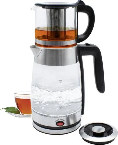 SCHÄFER Wasser-Teekocher aus Glas, 1,8L, 2200W