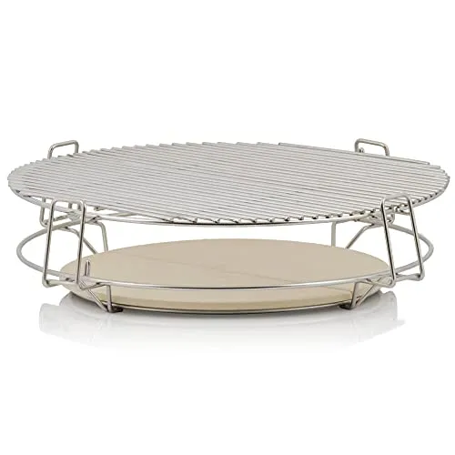BBQ-Toro Smokersystem für Ø 57 cm Kugelgrill - Grillgestelle für Ø 57 cm Kugelgrills – erweitern Sie Ihren Grill mit 3 Ebenen und gleichzeitigem Grillen von Fleisch und Pizza für ein perfektes Grillerlebnis.