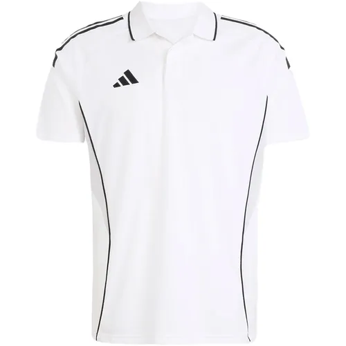 Adidas Tiro 25 Competition Poloshirt - Weiß - Stylisches Poloshirt für Freizeit und Sport, aus leichtem Single Jersey mit geripptem Polokragen. Ideal kombinierbar für ein lässiges Outfit.