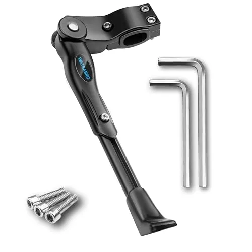 WATSABRO Fahrradständer 24-28 Zoll, 4 cm Höhenverstellbar und Universal Seitenständer, Aluminiumlegierung Fahrrad Ständer