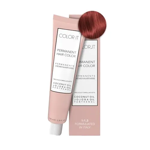 COLOR.IT by BM - Permanente Haarfarbe in Salonqualität, 100ml (6.4 Dunkelblond Kupfer, 1er Pack)