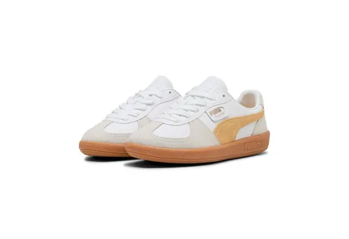PUMA PALERMO LTH Sneaker weiß 42,5 EU - Sportliche Sneaker aus hochwertigem Leder in PUMA White-Almost Apricot, ideal für den Alltag und bequem für jede Gelegenheit.