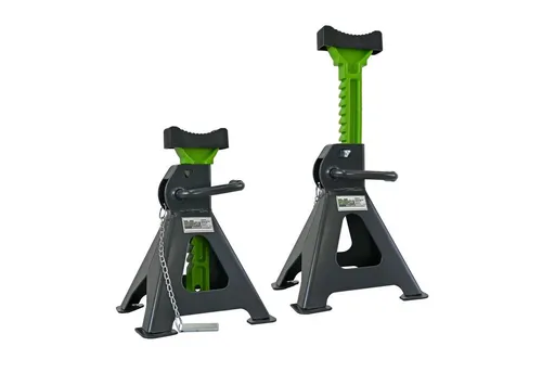 TRUTZHOLM Sägebock Unterstellbock 2 Stück - 3 Tonnen Traglast - Sägeböcke, 10-fach höhenverstellbar für maximale Sicherheit und Flexibilität bei Wartungsarbeiten, ideal für Werkstätten und Hobbyschrauber.