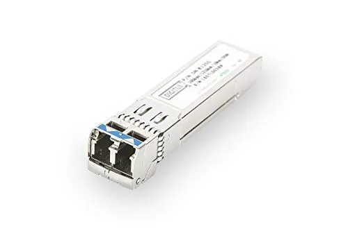 DIGITUS SFP+ Modul 10 Gbit/s - HP kompatibel - Netzwerk-Switches mit Plug & Play-Funktion für einfache Installation, 10Gbps Datenrate und 300m Reichweite für zuverlässige Glasfaserverbindungen.