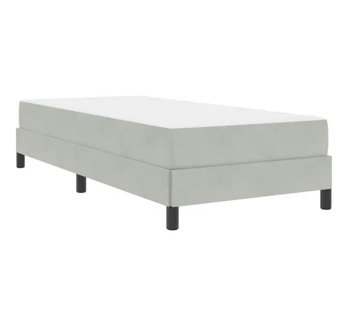 vidaXL Boxspringbett Hellgrau 90x190 cm mit Matratze von vidaXL