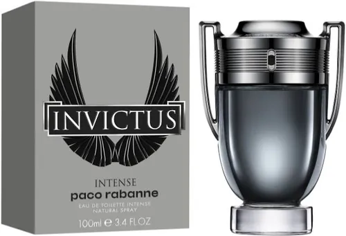 Paco Rabanne Invictus Intense - Eau De Toilette 100ml - Herren Eau de Toilette mit intensiver Duftnote, ideal für selbstbewusste Männer, die ihre Stärke und Energie ausstrahlen möchten.