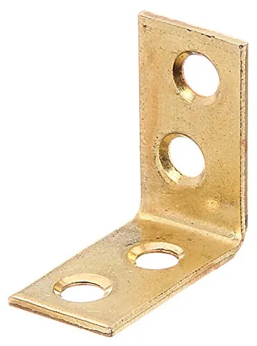 Stuhlwinkel vermessingt 50x50x15mm 50er Set - Hochwertige Stuhlwinkel aus vermessingtem Stahl, ideal für stabile Verbindungen. Lieferumfang: 50 Stück, perfekt für Möbelprojekte und Reparaturen.