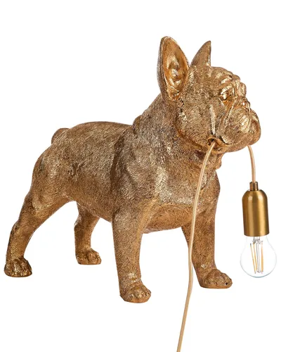 BELIANI Tischlampe Gold Kunstharz 43 cm mit Hunde-Motiv