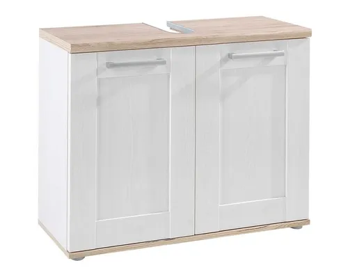 Waschbeckenunterschrank Edersee, Weiß – 80 cm breit - Schränke - Badschränke - Waschbeckenunterschränke. Hochwertiger Waschbeckenunterschrank in elegantem Weiß, ideal für Ihr Badezimmer. Profitieren Sie von einem 10€ Willkommens-Gutschein bei Newsletter-Anmeldung!