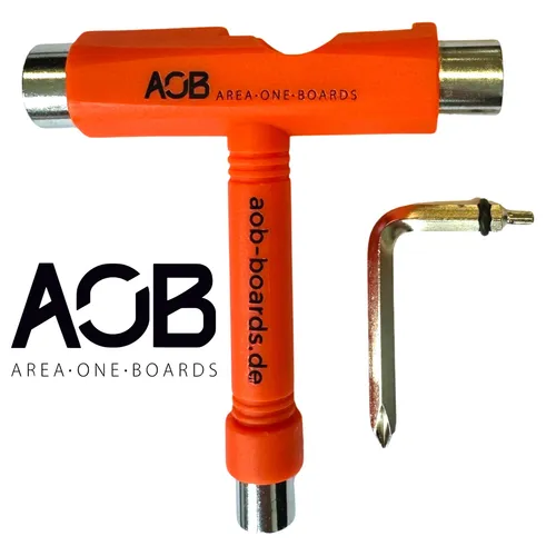 AOB Longboard Skate Rollschuhe Stuntscooter Tool Multifunktions Werkzeug Orange