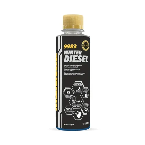 MN9983 Winter Diesel 250ml - Dieselkraftstoffadditive, verbessert die Kältefließeigenschaften und schützt vor Dieselverstopfung im Winter.