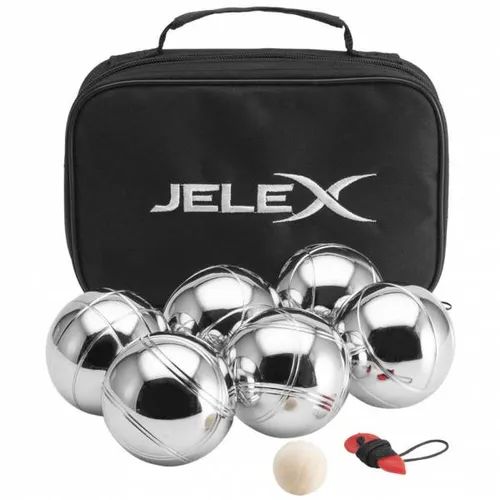 JELEX Spielzeug-Gartenset Boccia 6er-Set - Spielzeug-Gartensets für Anfänger und Profis, inklusive langlebiger Metallkugeln und praktischer Tragetasche für einfachen Transport.