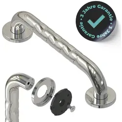 flexilife Wandgriff für Senioren - Rutschfester Haltegriff für Bad & Dusche - Griffstangen für das Bad, besonders sicher durch rutschfeste Oberfläche und extrem belastbar bis 140 kg. Ideal für Senioren und Menschen mit körperlichen Beeinträchtigungen.