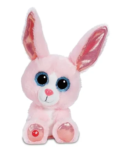 NICI Kuscheltier GLUBSCHIS Hase Monni-Wonni 15cm - rosa - 62498