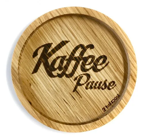 Glasuntersetzer & Bierdeckel Beige von holzpost GmbH