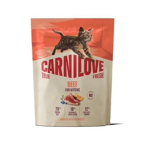 CARNILOVE True Fresh Kitten Trockenfutter mit Rind Kätzchen getreidefrei 400g