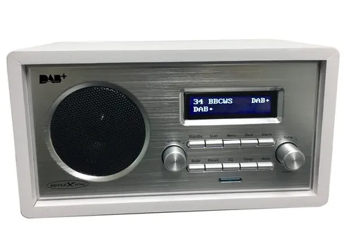 Reflexion HRA1255 white Retro Design DAB+/UKW Radio Aux/Kopfhörer Anschluß
