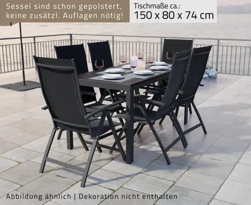 Alu Gartensitzgruppe Elba