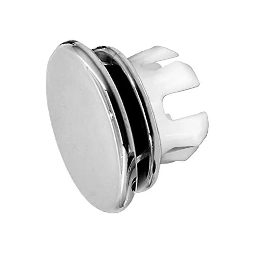 KNOPPO® 3er Set Waschbecken Überlauf Abdeckung, Überlaufblenden - Mirror (chrom)
