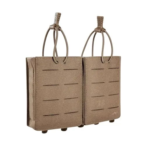 Tasmanian Tiger TT 2 SGL Mag Pouch Bel HK417 MKIII Magazin-Tasche für Zwei HK417 Einzel-Magazine mit Bungee Cord, elastischem Schnellverschluss und Molle-System, Coyote Brown