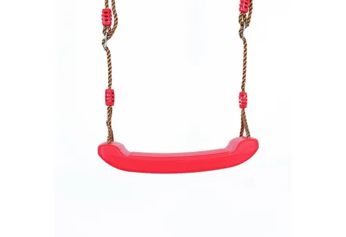 Gartenwelt Riegelsberger Einzelschaukel Kunststoff für Kinder bis 70 kg Schaukelsitz verstellbar wetterfest, Verschiedene Schaukelfarben, Robuster Kunststoff, PP-Seile Ø 10 mm