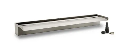 OASE 70773 Waterfall XL 90 - Edler Edelstahl-Wasserfall für Garten - WASSERFÄLLE & BACHLÄUFE: Der OASE Waterfall XL in 90 cm Breite aus rostfreiem Edelstahl bietet individuelle Gestaltungsmöglichkeiten und sorgt für anmutige Wasserläufe in Ihrem Garten.