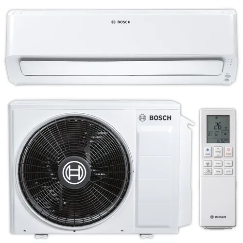 BOSCH Split-Klimagerät CLC8001i-SET 25 E – Testsieger - Klimagerät für Räume bis 30 m², Testsieger Stiftung Warentest 2024, mit intelligentem Bewegungssensor und energiesparender Inverter-Technologie für höchsten Komfort und gesunde Luft.