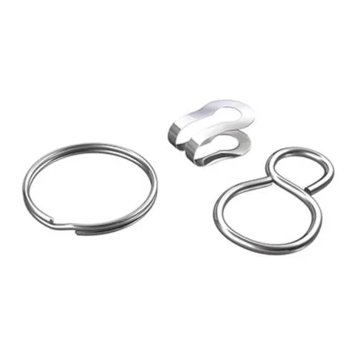 dörner + helmer 4810184 Set Zubehör für Kugelketten - Basteln: 10-teiliges Set aus vernickeltem Messing zur sicheren Befestigung von Kugelketten, ideal für kreative DIY-Projekte.