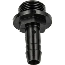 Tecuro Schlauchtülle Ø 15 Mm X 1/2 Zoll Außengewinde (g), Pp Schwarz