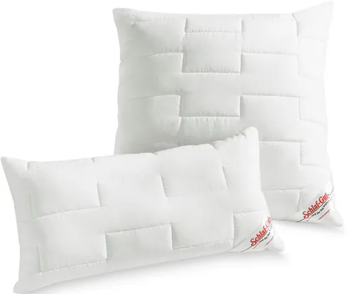 Schlaf-Gut Microfaserkissen Utah - Kissen aus strapazierfähigem Baumwoll-Polyester-Gewebe, ideal für Allergiker und maschinenwaschbar bis 95°C. Perfekt für erholsamen Schlaf.