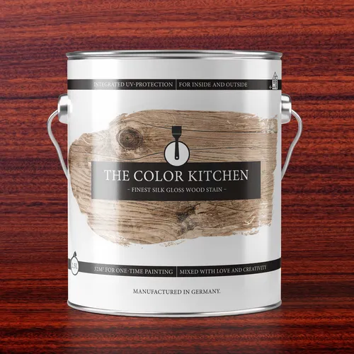 Hochwertige Holzlasur Palisander - Premium Holzschutzlasur für Innen und Außen - Lacke - lösemittelfreie Lasur mit Langzeitschutz, licht- und wetterbeständig für bis zu 35 m², erhält die natürliche Maserung des Holzes.