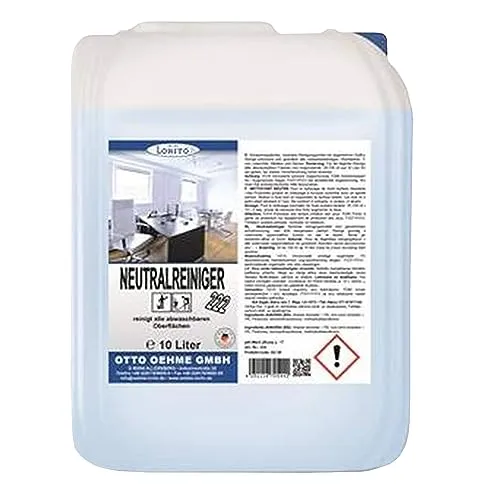 Lorito Neutralreiniger 10 Liter Konzentrat - Allzweckreiniger für abwaschbare Oberflächen, bietet streifenfreien Glanz und ist ideal für die Unterhaltsreinigung von Fliesen, Holz und mehr.