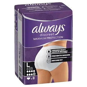always Discreet Inkontinenz Pants Max Protection L 8 Stück