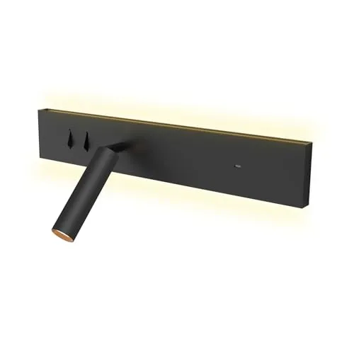 kalb I Avay Bett-Panel mit USB-C, Flexibles Leselicht & Nachtlicht - Wandleuchten mit energiesparendem USB-C Anschluss, flexiblem Lesespot und gemütlicher Ambientebeleuchtung – ideal für Schlafzimmer und perfektes Lesevergnügen.