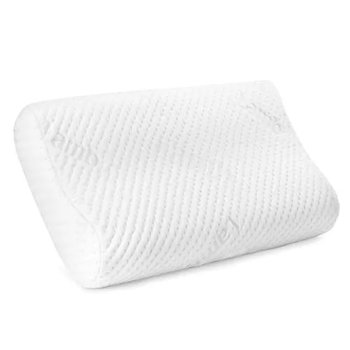 LAMB Nackenstützkissen, Höhenverstellbar Memory Foam Kissen, Ergonomisches kopfkissenn, Kissen für nackenschmerzen, Atmungsaktiv, Waschbarer Kissenbezug